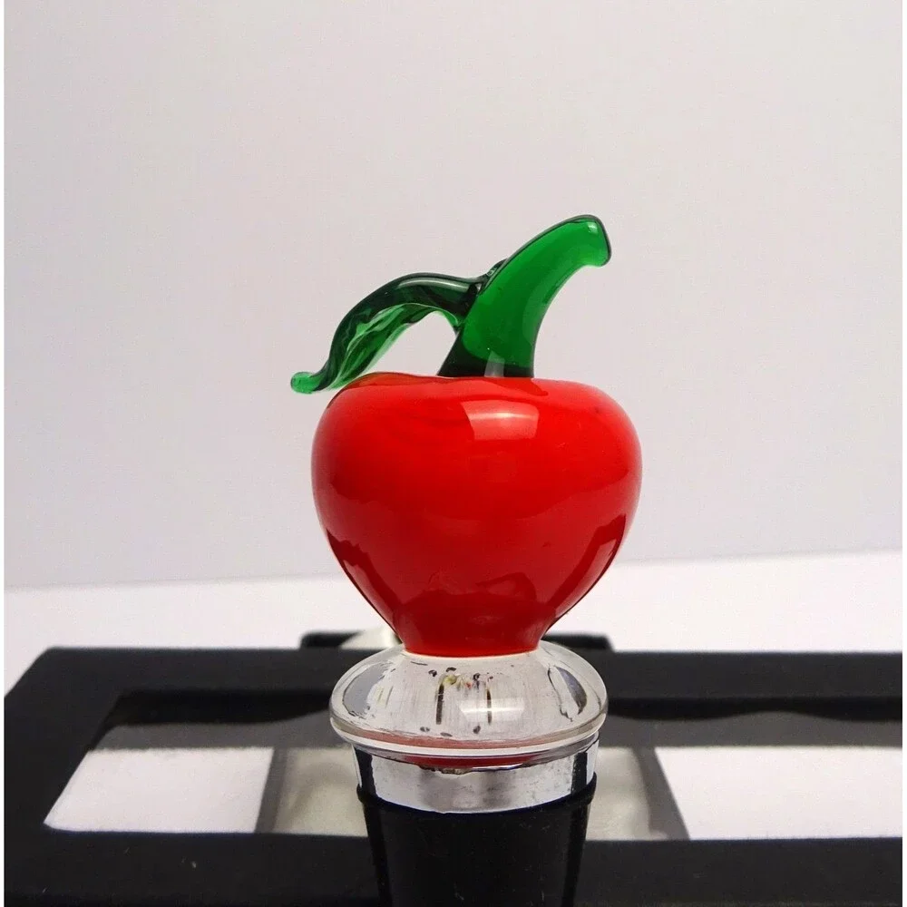 LSARTS Glass Apple Wine Stopper 🍏 Gift Box Included